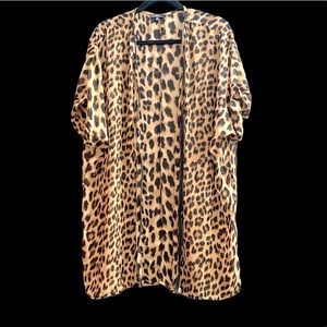 Cleo Sheer leopard coverup Size 3X
